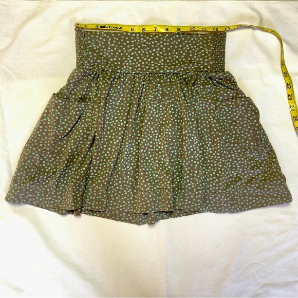 2 skirt bundle. Patagonia teal patterned and Carve Designs grey teal polka dots - Picture 3 of 12